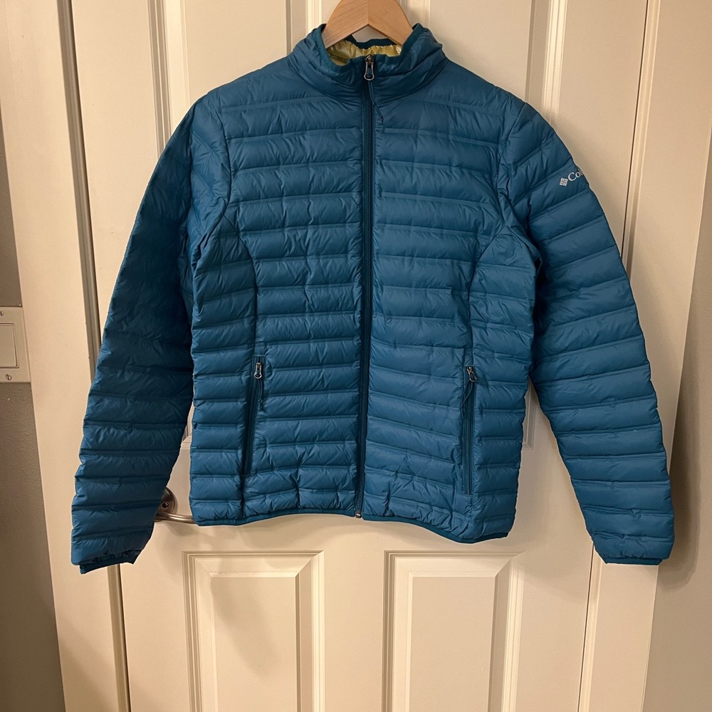 Columbia Teal and Gold Jacket